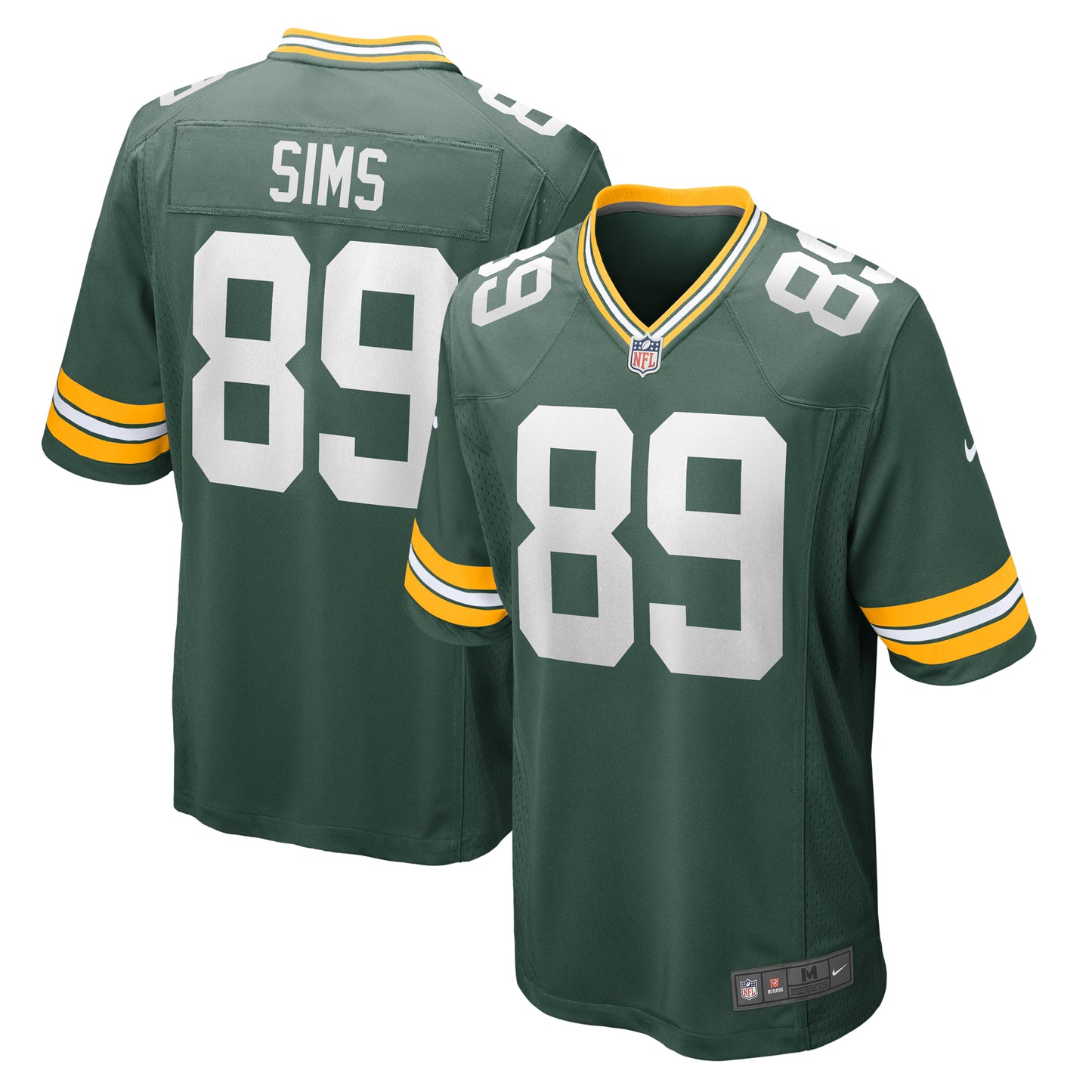 Green Bay Packers Ben Sims Green Team Game Jersey