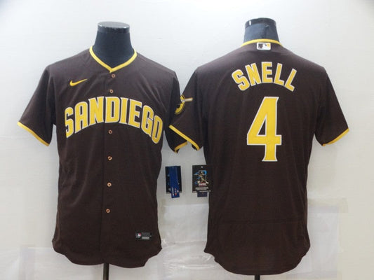 Men's San Diego Padres Wil Myers #4 Brown Player Stitched jersey
