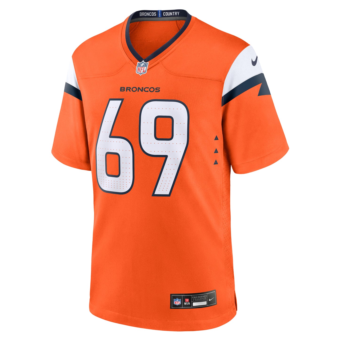 Denver Broncos Mike McGlinchey Orange Team Game Jersey