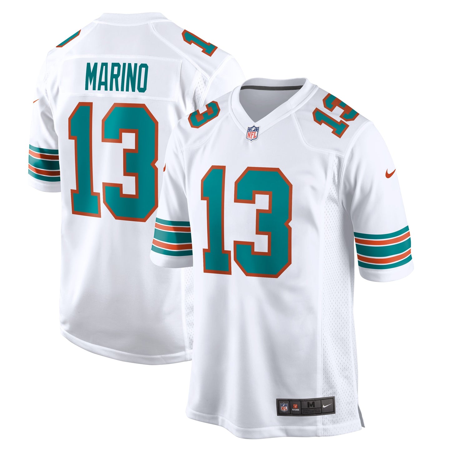 Miami Dolphins Dan Marino White Retired Player Jersey