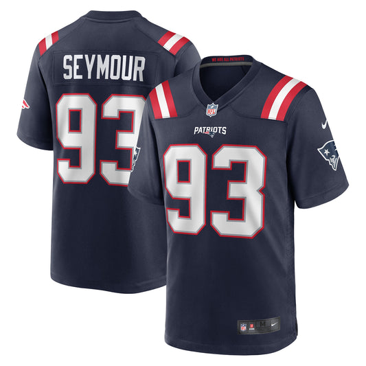 New England Patriots Richard Seymour Navy Retired Player Game Jersey