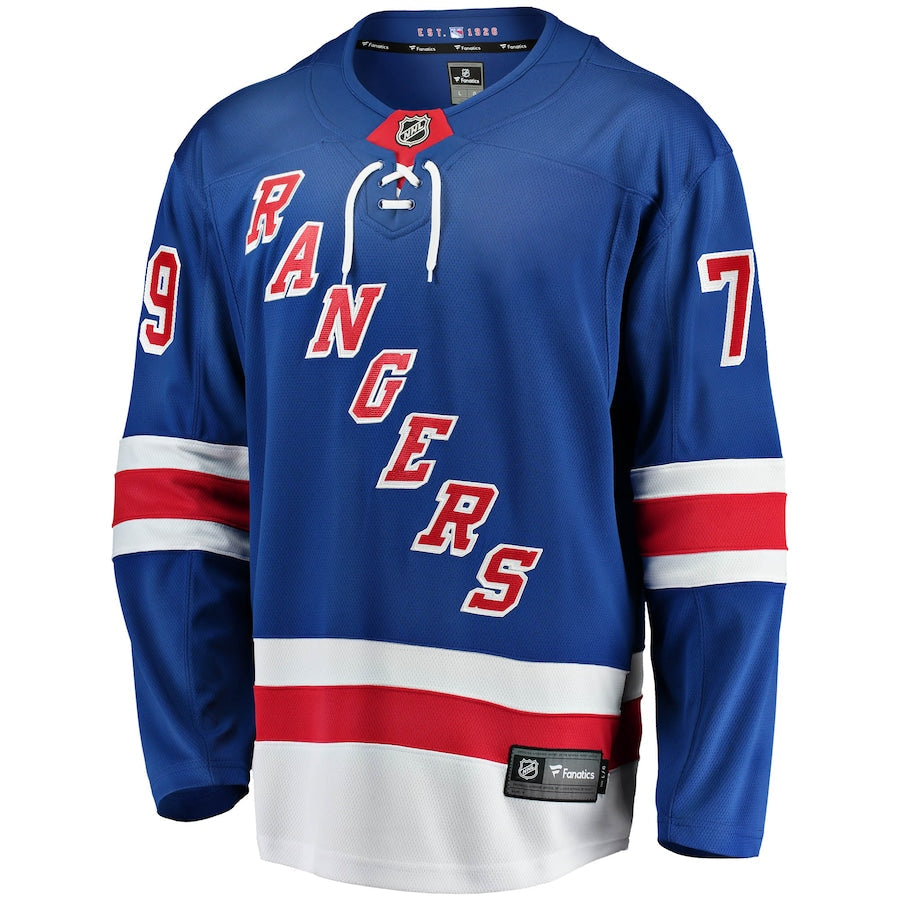 K'Andre Miller New York Rangers   Home Breakaway Replica Jersey - Blue