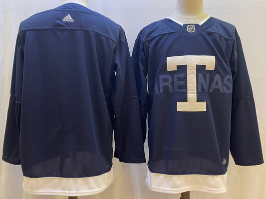 Men's Toronto Maple Leafs Blue Blank Player Game Jersey1