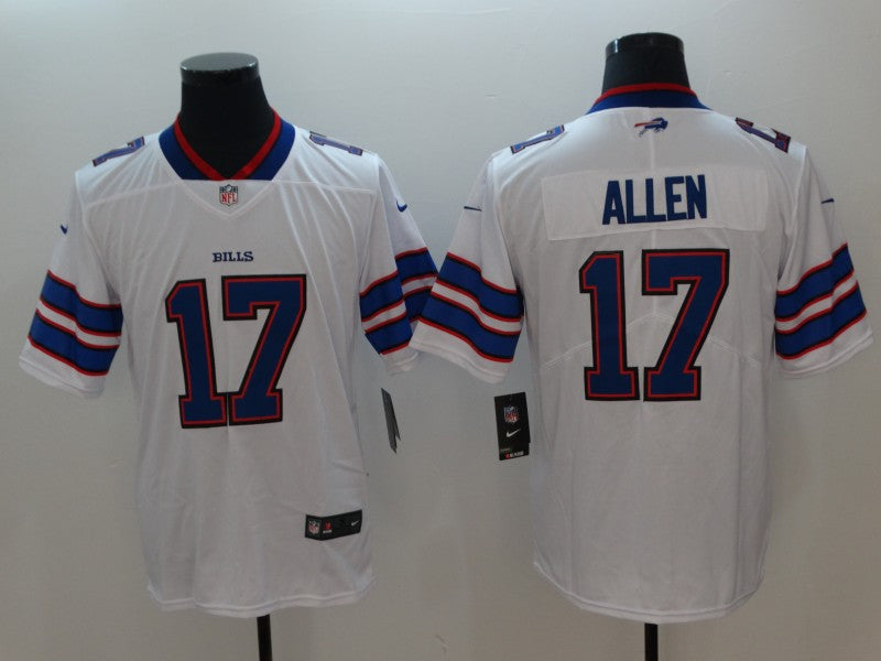 Men's Buffalo Bills Josh Allen #17 White Game Player Jersey1