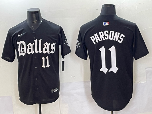 Men's Dallas Cowboys Micah Parsons #11 Black Team Game Player Jersey