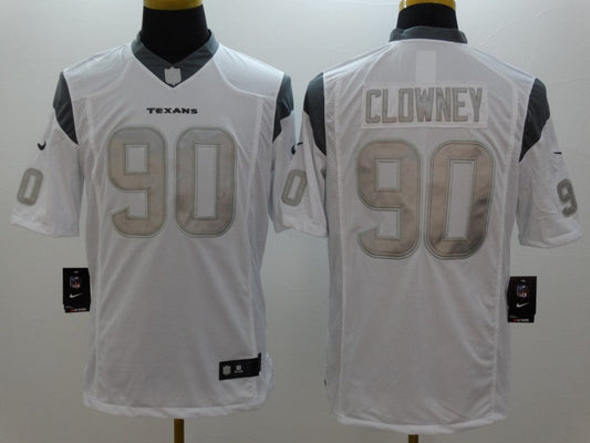 Men's Houston Texans Jadeveon Clowney #90 White Game Jersey1