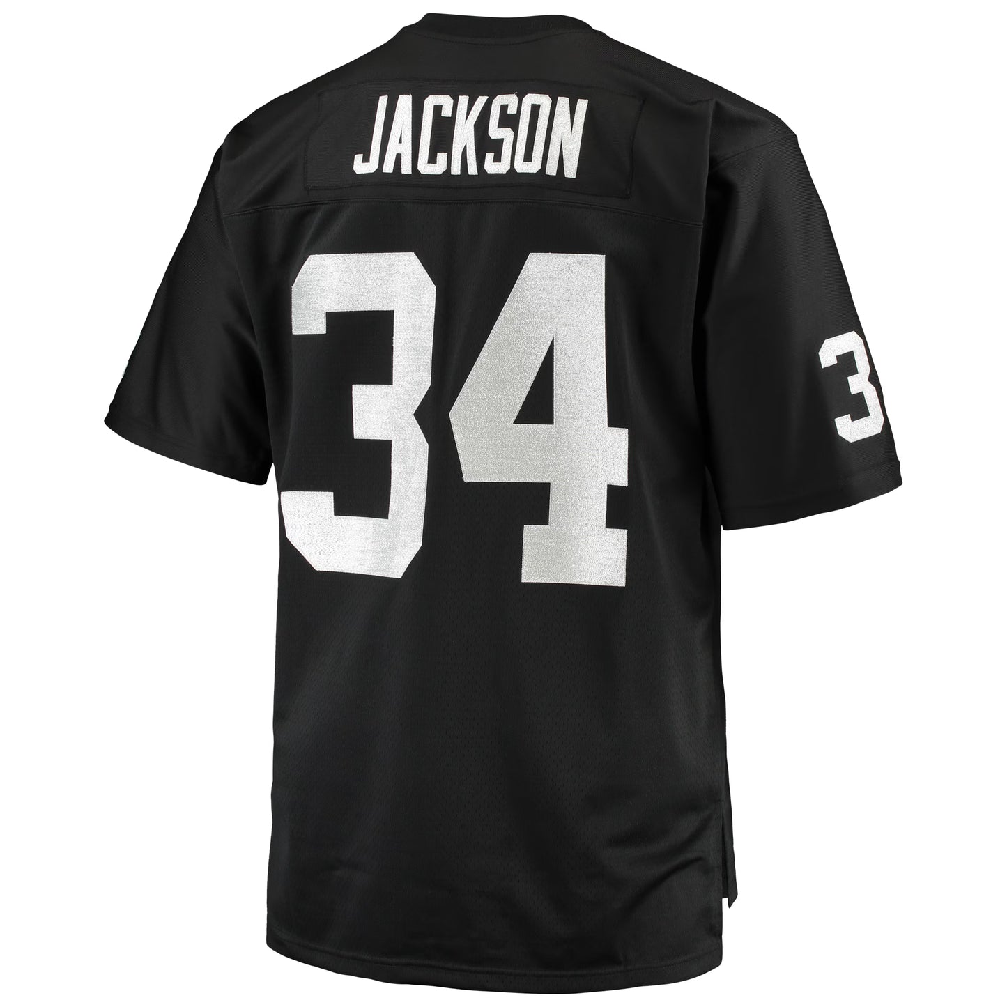 Las Vegas Raiders Bo Jackson Mitchell & Ness Black Big & Tall 1988 Retired Player Replica Jersey
