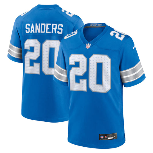 Detroit Lions Barry Sanders Blue Retired Player Game Jersey