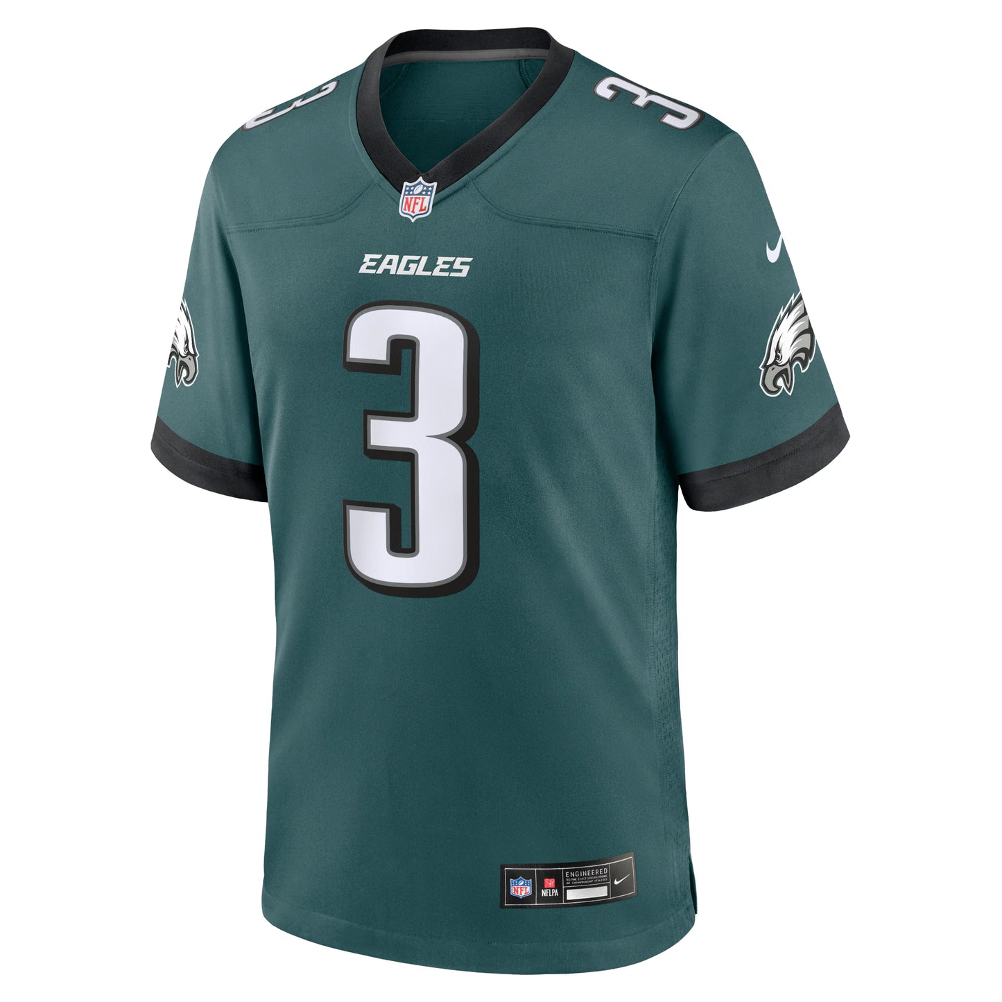 Philadelphia Eagles Nolan Smith Midnight Green Team Game Jersey