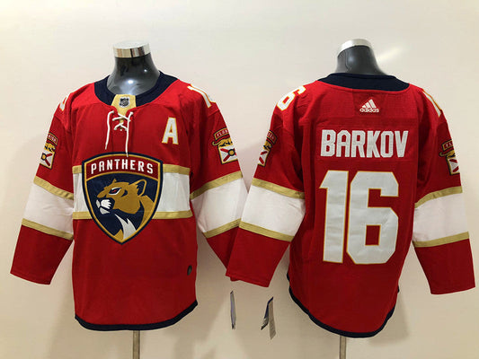Men's Florida Panthers Aleksander Barkov #16 Red Home Breakaway Player Jersey1