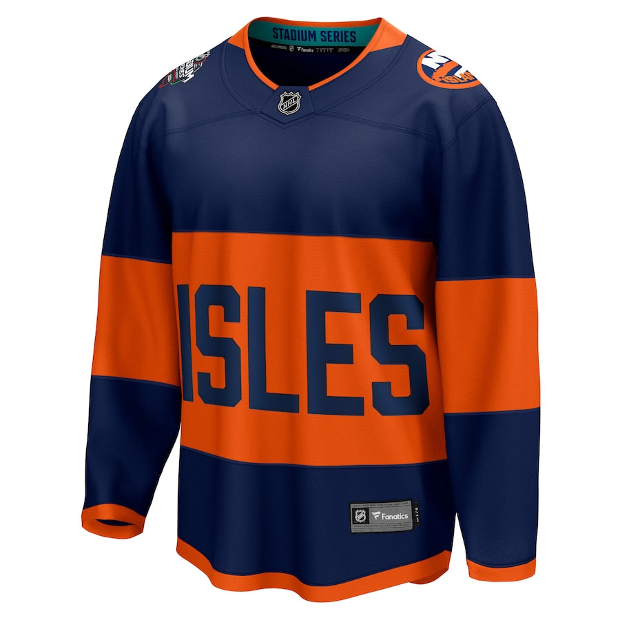 New York Islanders   2024 NHL Stadium Series Breakaway Jersey Navy