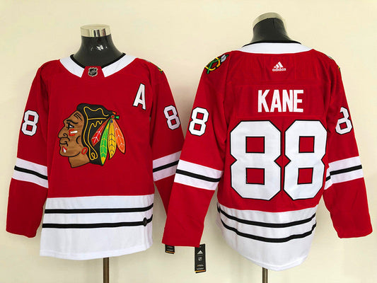 Men's Chicago Blackhawks Patrick Kane #88 Red Home Breakaway Player jersey