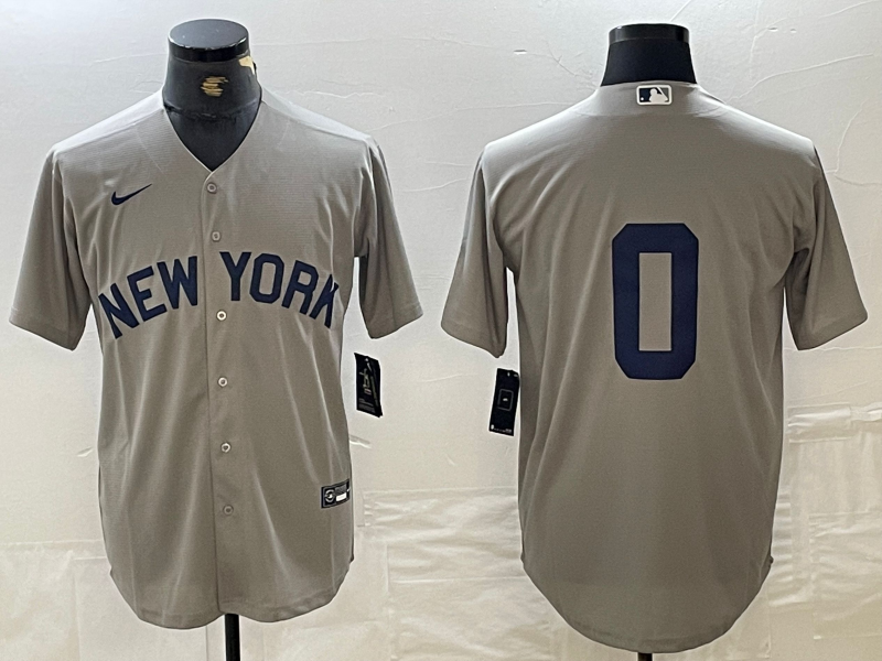 Men's New York Yankees Marcus Stroman #0 Gray Limited Player Jersey1
