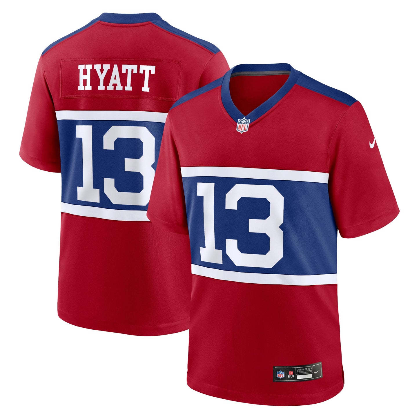 New York Giants Jalin Hyatt Century Red Alternate Player Game Jersey