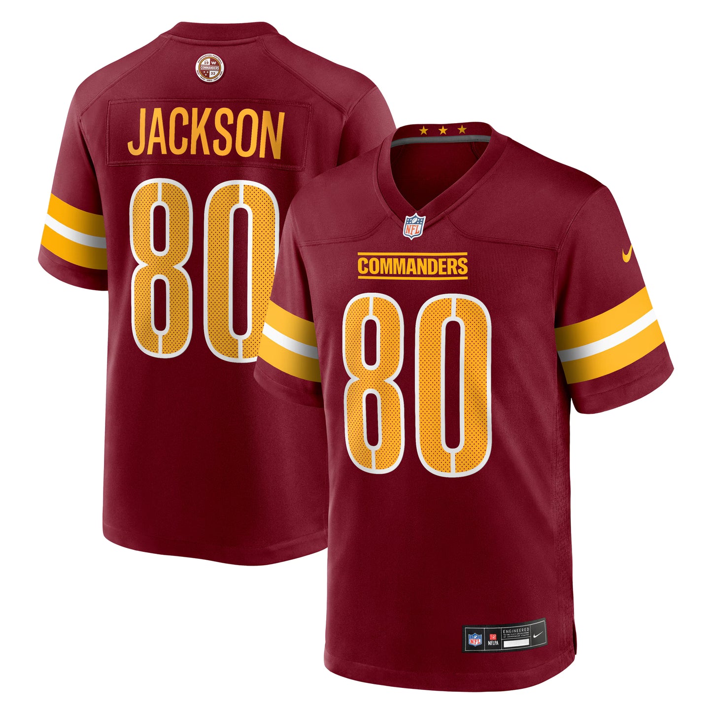 Washington Commanders Tyree Jackson Burgundy Team Game Jersey