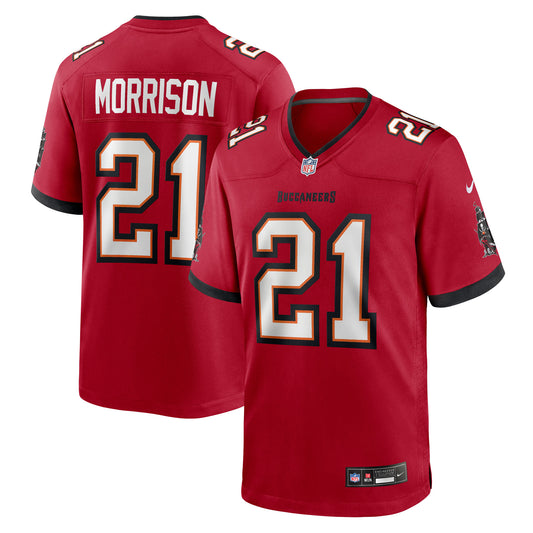 Tampa Bay Buccaneers Benjamin Morrison Red Team Game Jersey