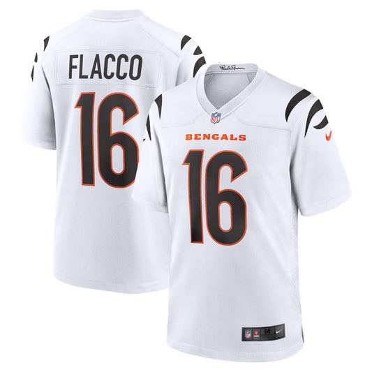 Cincinnati Bengals Joe Flacco White Game Jersey