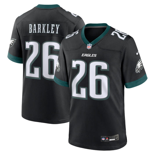 Philadelphia Eagles Saquon Barkley Black Alternate Game Jersey