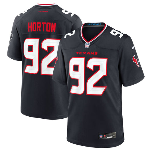 Houston Texans Dylan Horton Navy Team Game Jersey