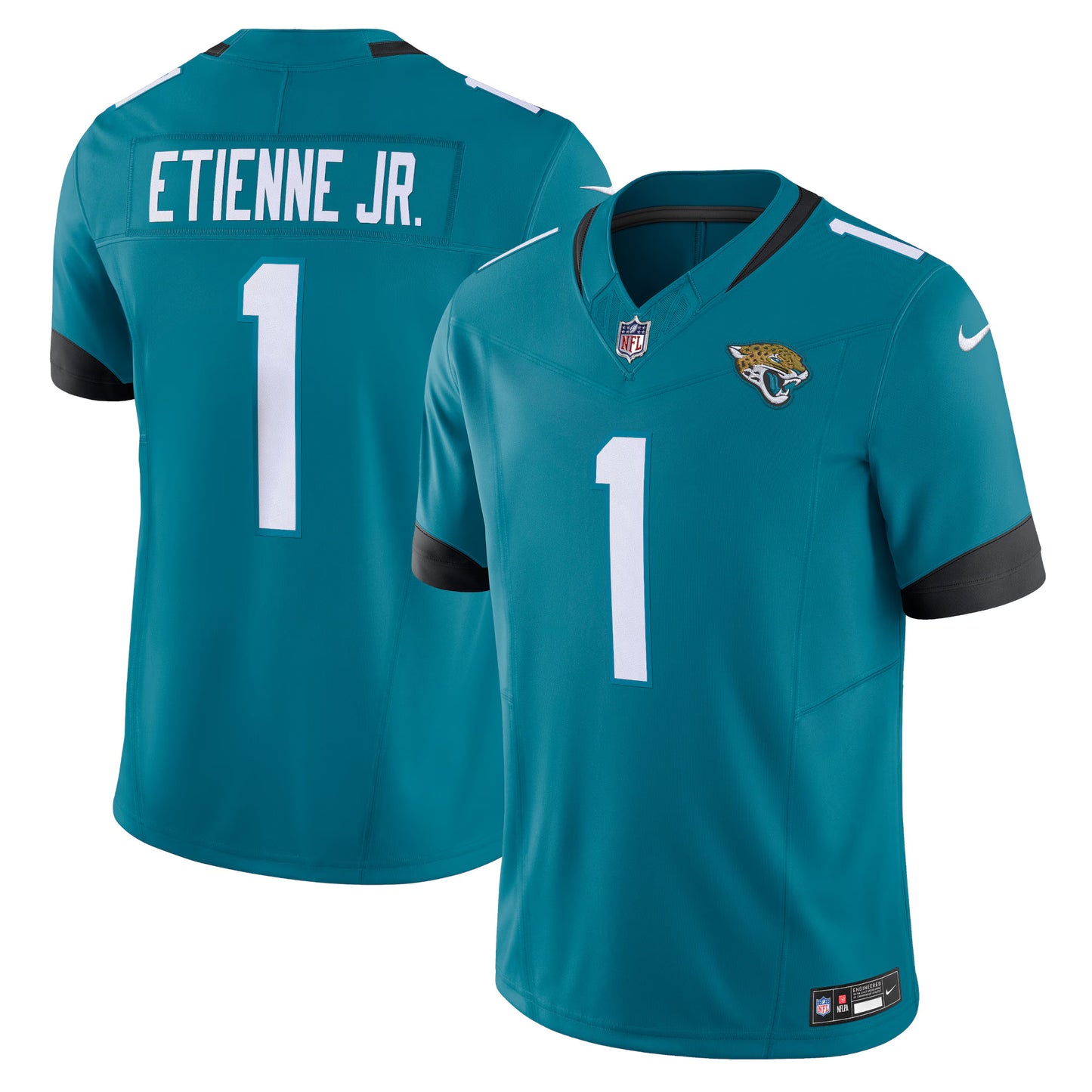 Jacksonville Jaguars Travis Etienne Teal Vapor F.U.S.E. Limited Jersey