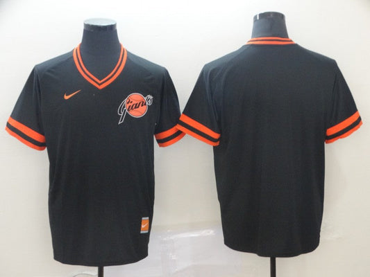 Men's San Francisco Giants Black Replica Blank jersey