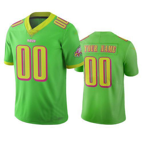 Custom1 Philadelphia Eagles Green Vapor Limited City Edition Jersey1 Stitched American Football Jerseys