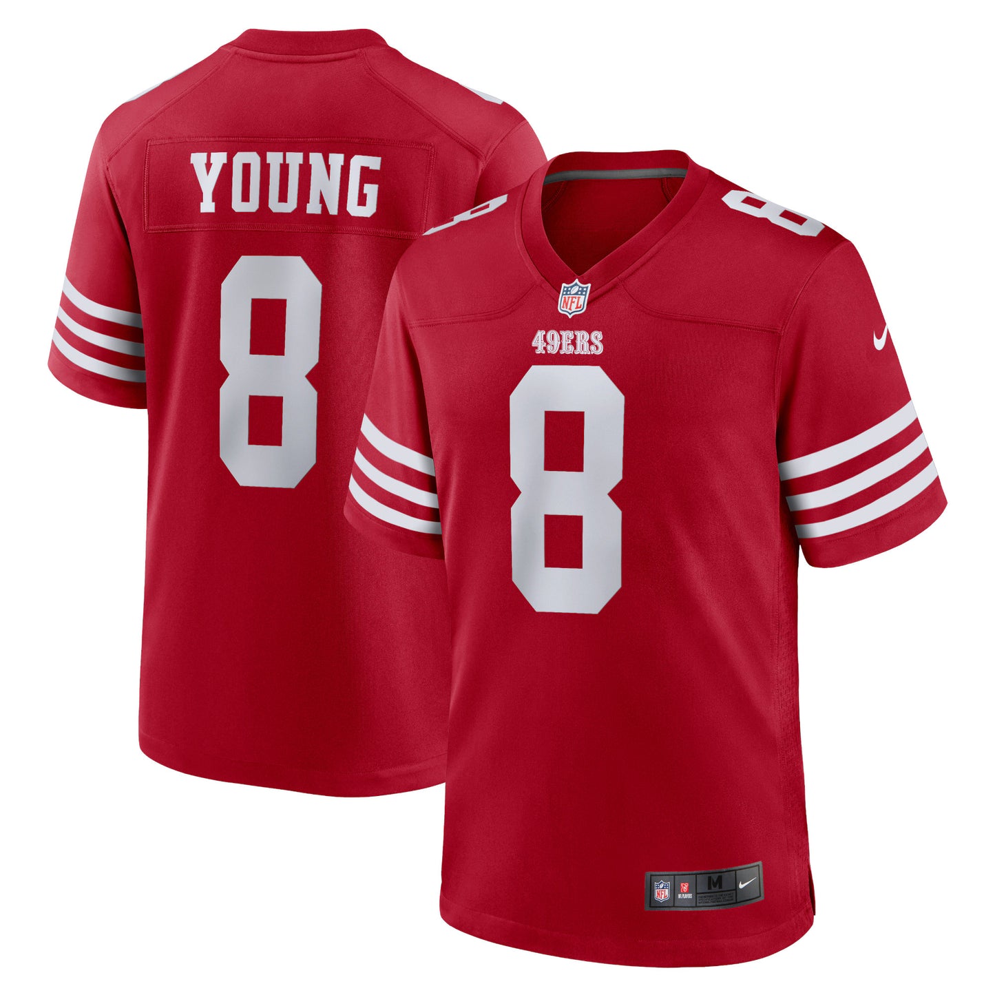 San Francisco 49ers Steve Young Scarlet Retired Player Game Jersey