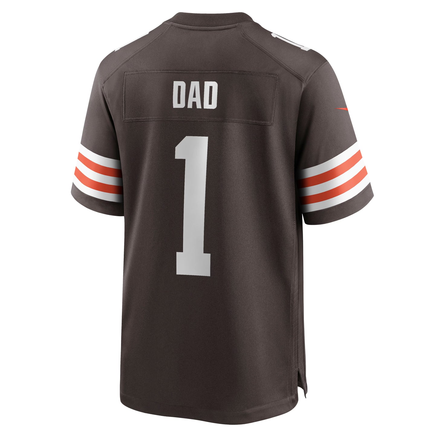 Cleveland Browns Number 1 Dad Brown Game Jersey