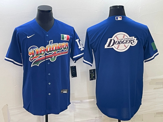Men's Los Angeles Dodgers Blue Authentic Player Jersey1
