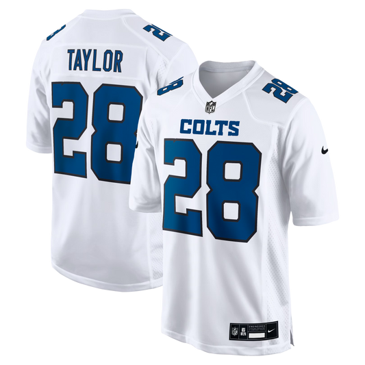 Indianapolis Colts Jonathan Taylor Tundra White Fashion Game Jersey