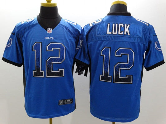 Men's Indianapolis Colts Andrew Luck #12 Blue Game Player Jersey1