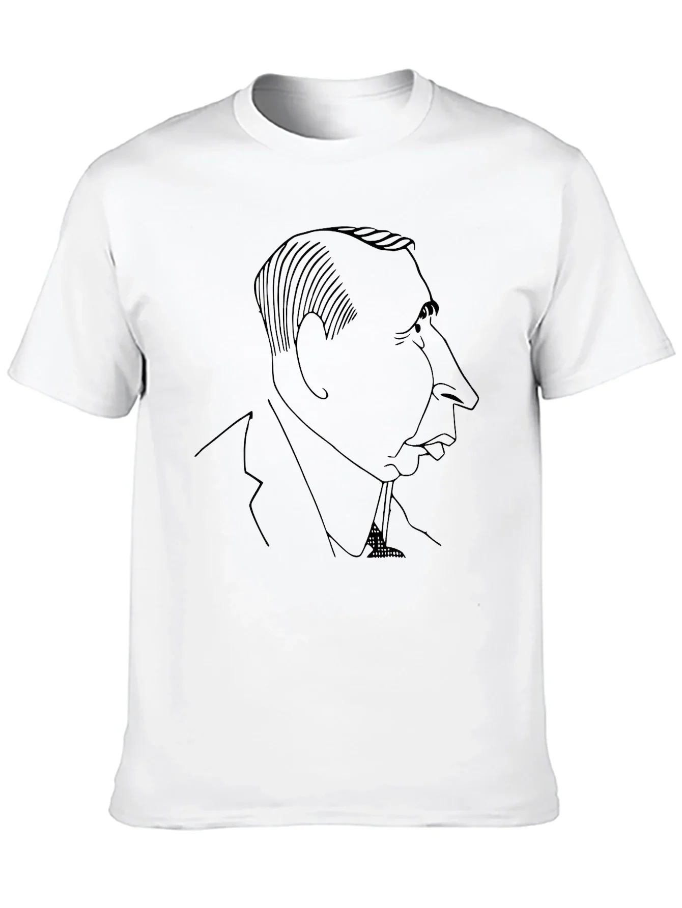 Caricature Silhouette Black T-Shirt