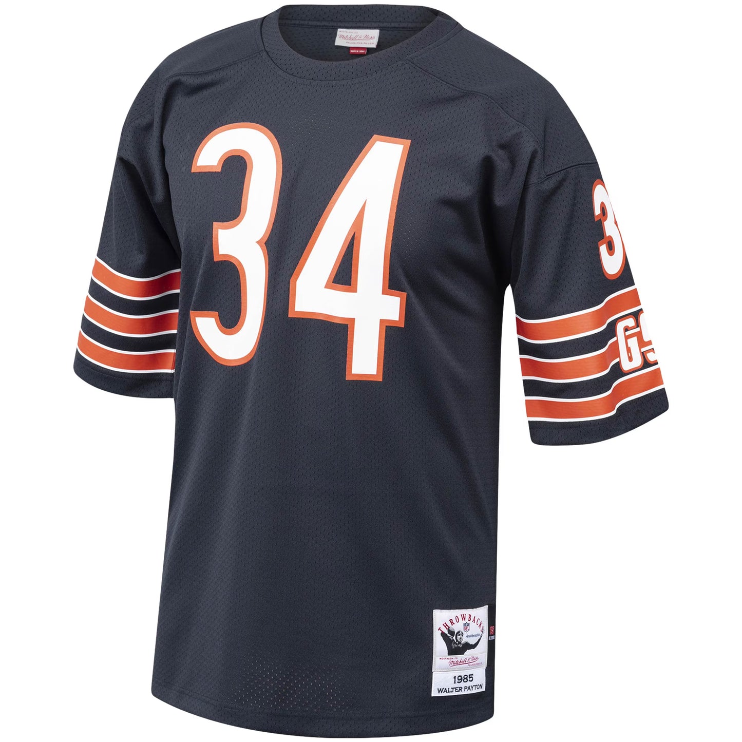 Chicago Bears 1985 Walter Payton Mitchell & Ness Navy Authentic Throwback Retired Player Jersey