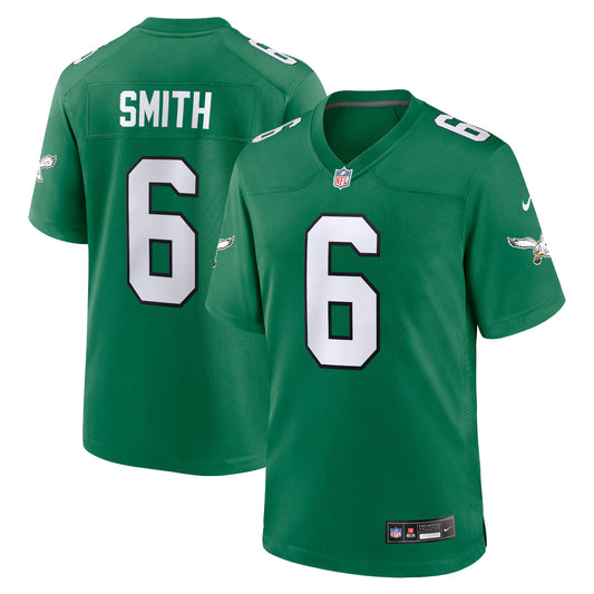Philadelphia Eagles DeVonta Smith Kelly Green Alternate Game Player Jersey