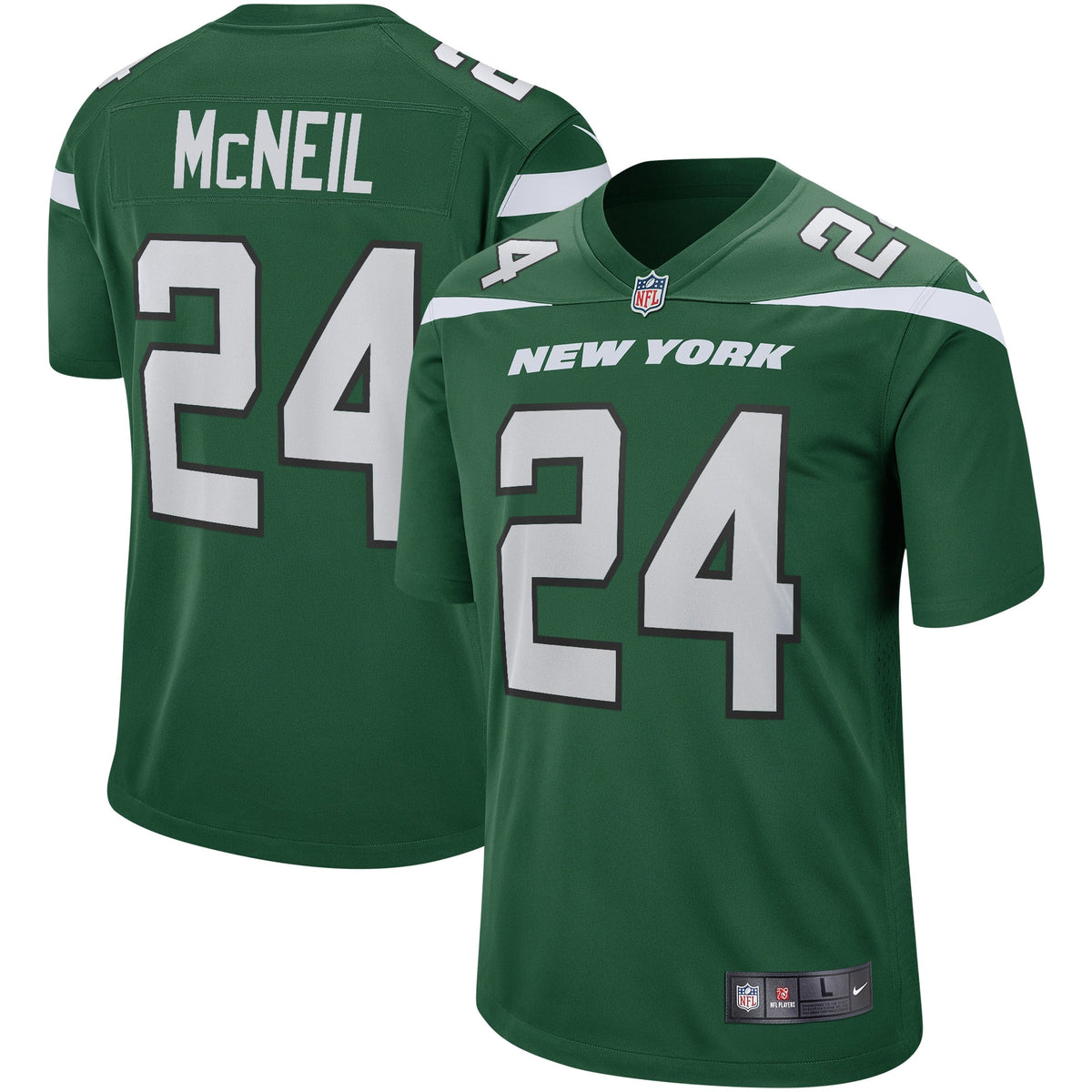 Freeman McNeil New York Jets Nike Game Retired   Jersey - Gotham Green