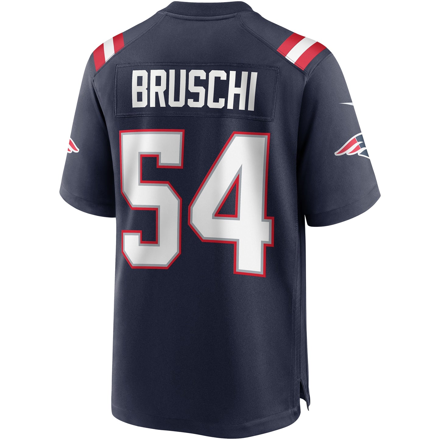 New England Patriots Tedy Bruschi Navy Game Retired Player Jersey
