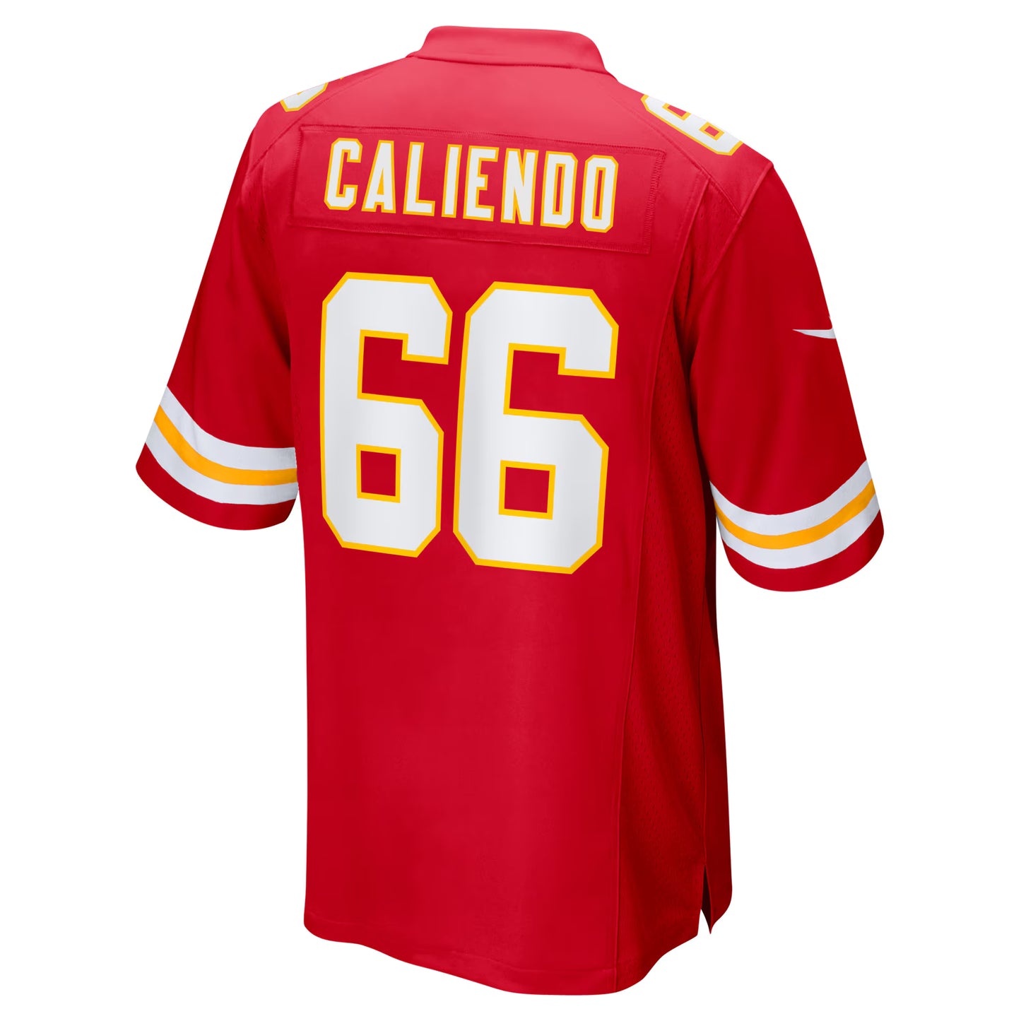 Kansas City Chiefs Mike Caliendo Red Game Player Jersey