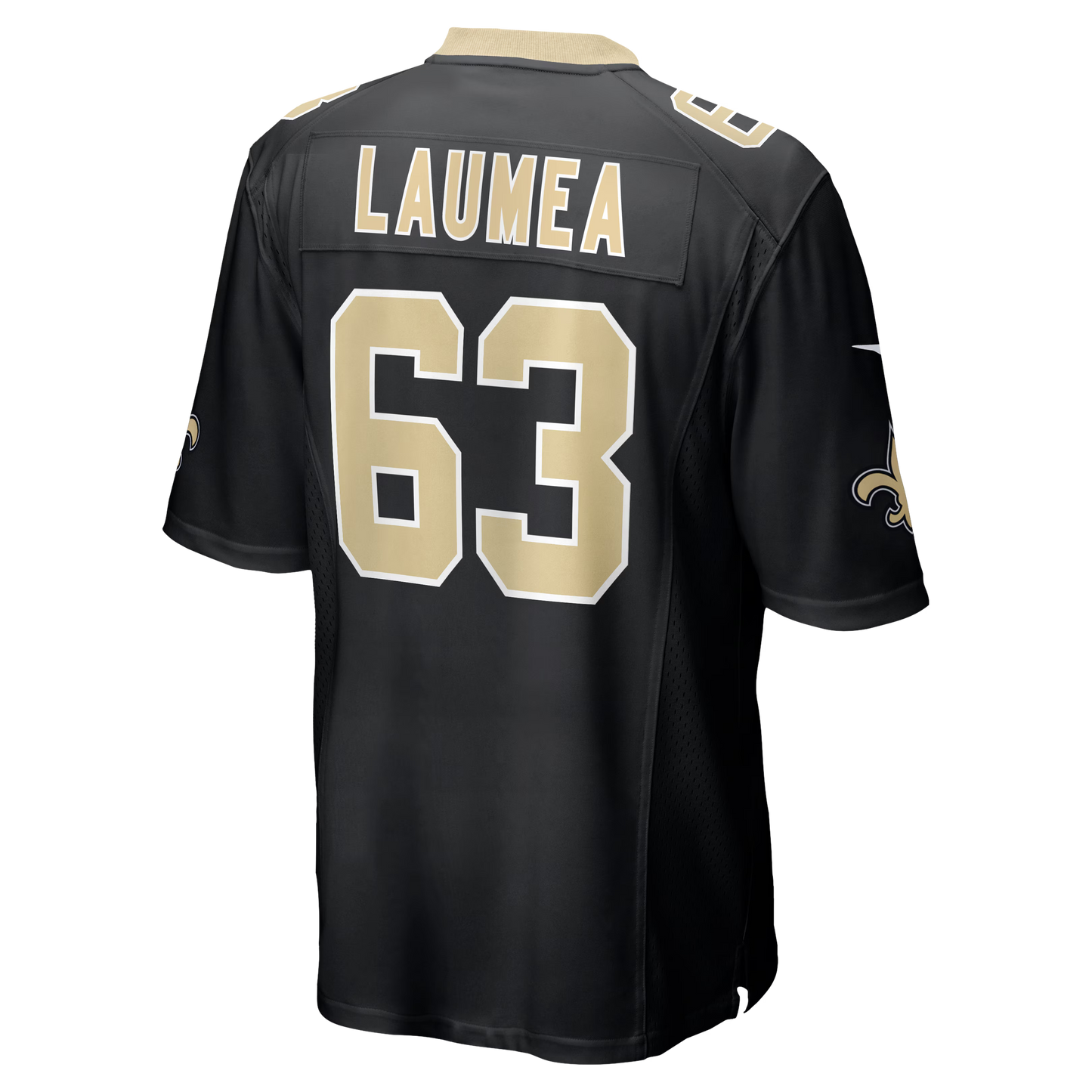New Orleans Saints Sataoa Laumea Black Team Game Jersey
