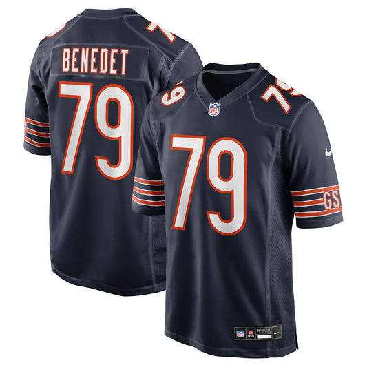 Chicago Bears Theo Benedet Navy Team Game Jersey