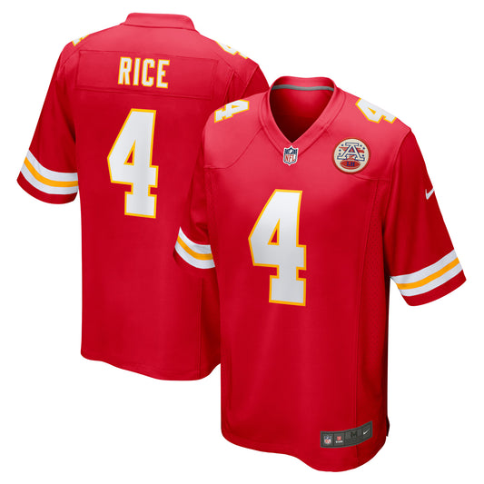 Kansas City Chiefs Rashee Rice Red Game Jersey