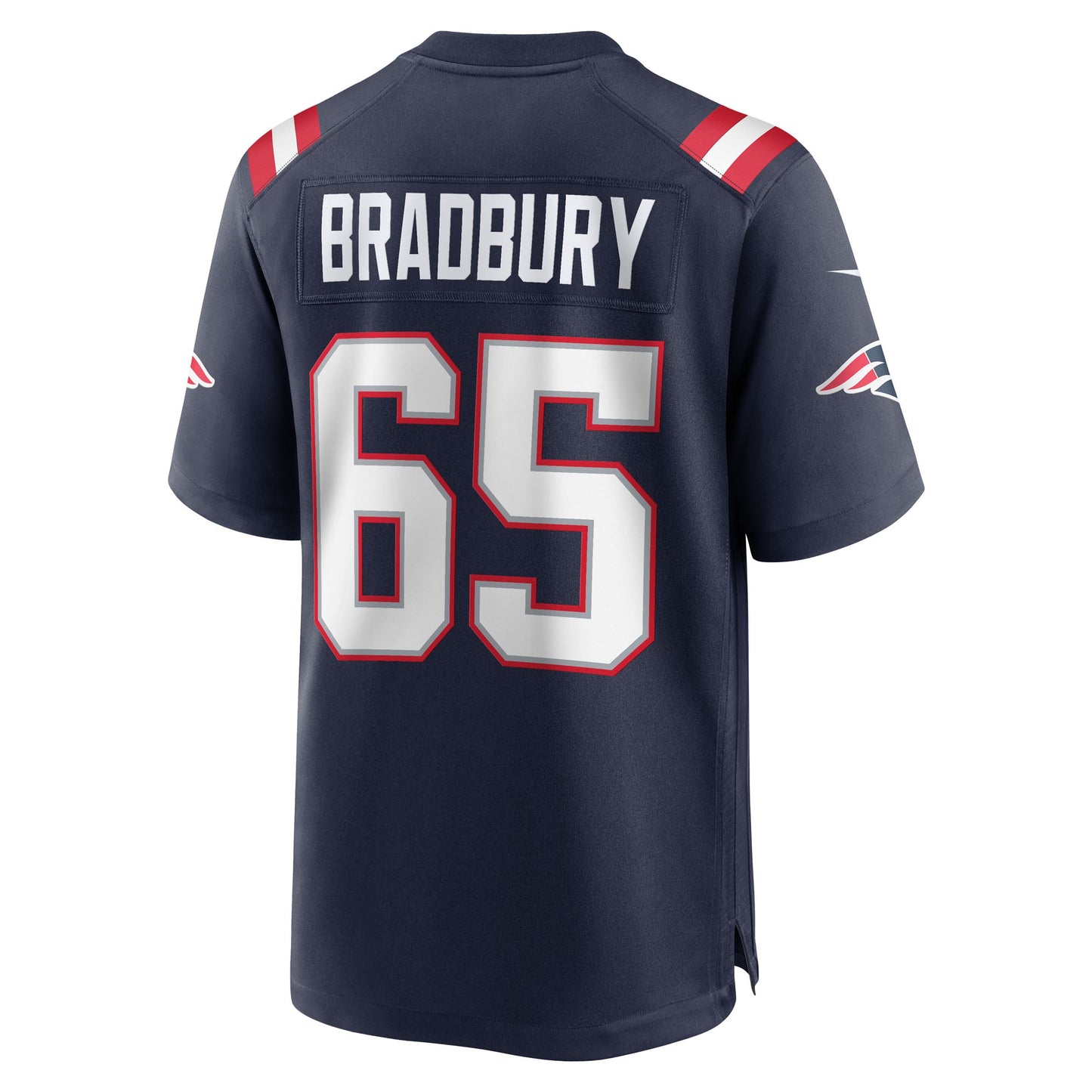 New England Patriots Garrett Bradbury Navy Team Game Jersey
