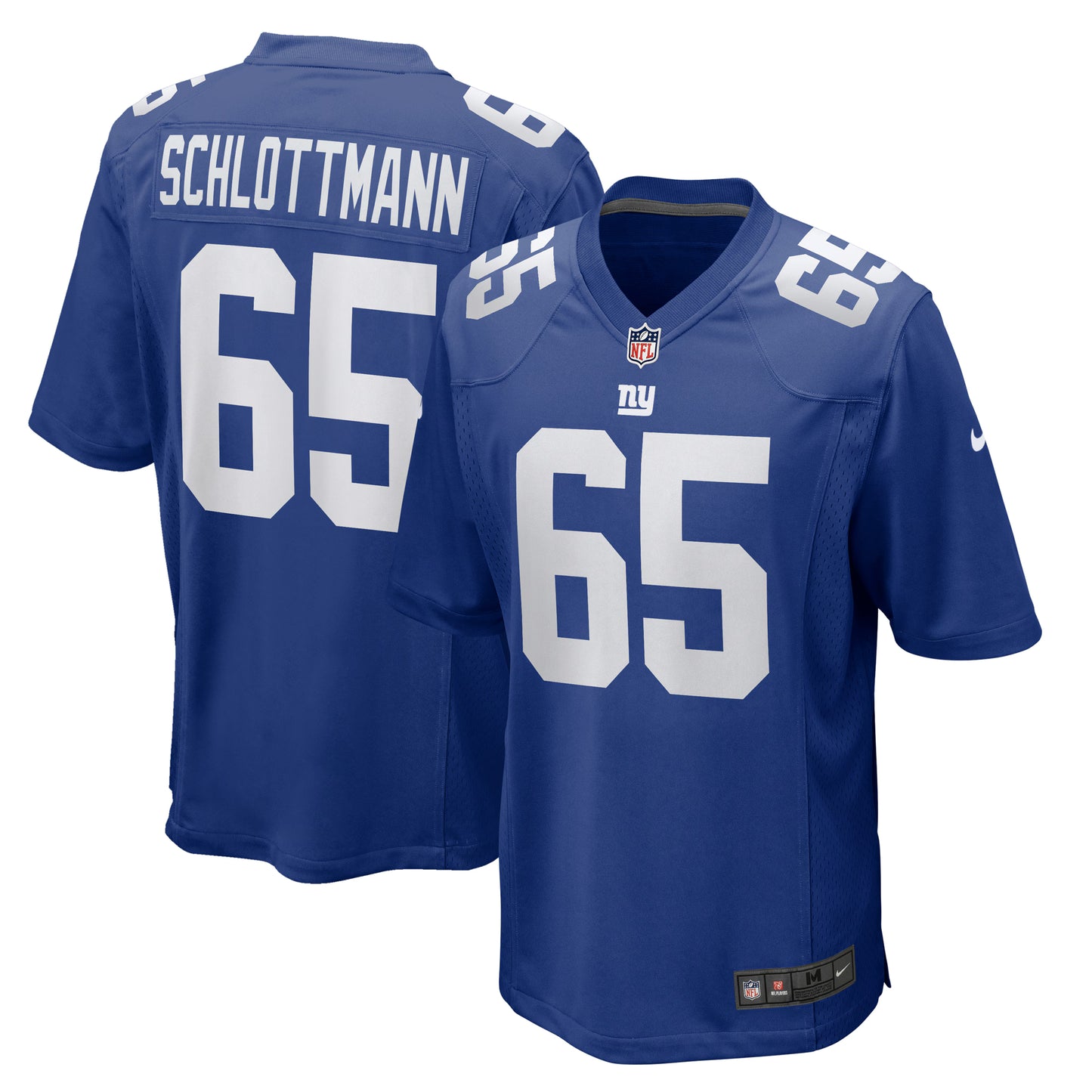 New York Giants Austin Schlottmann Royal Team Game Jersey