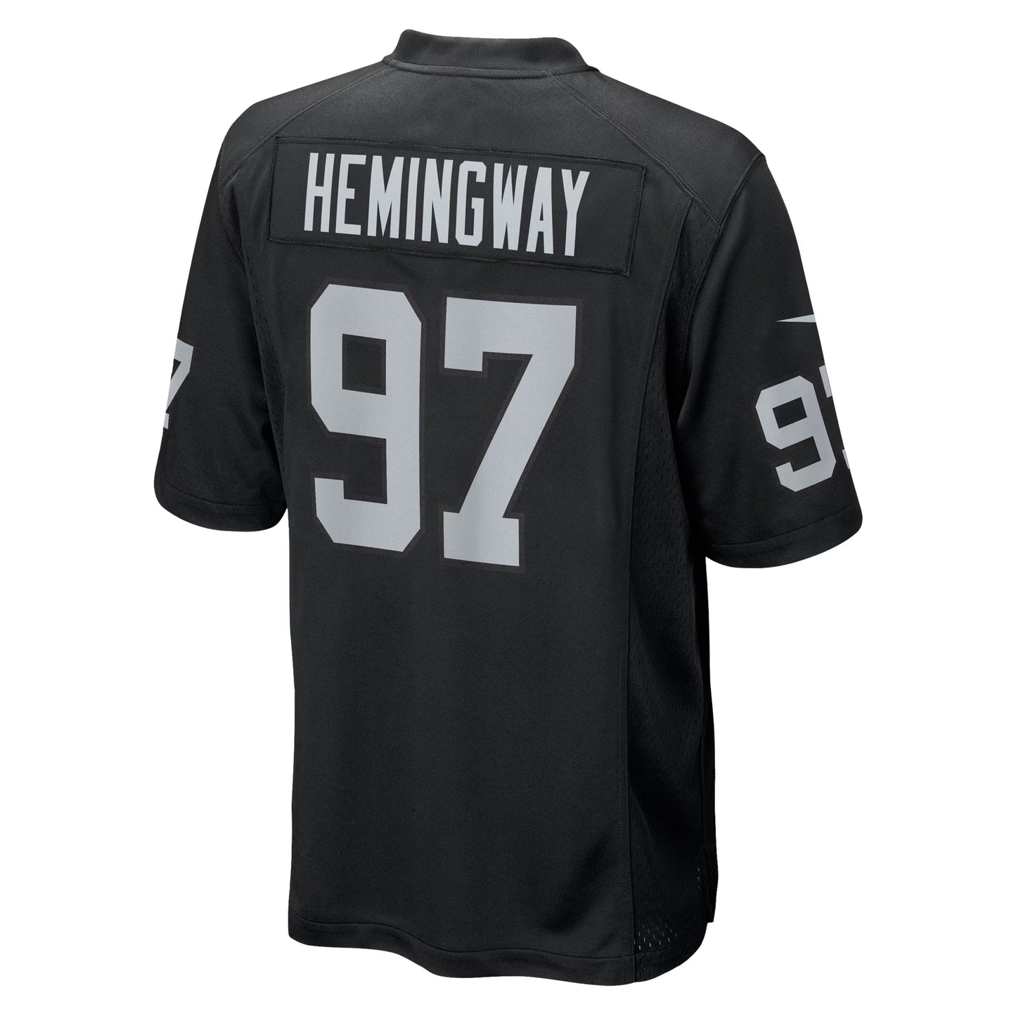 Las Vegas Raiders Tonka Hemingway Black Team Game Jersey