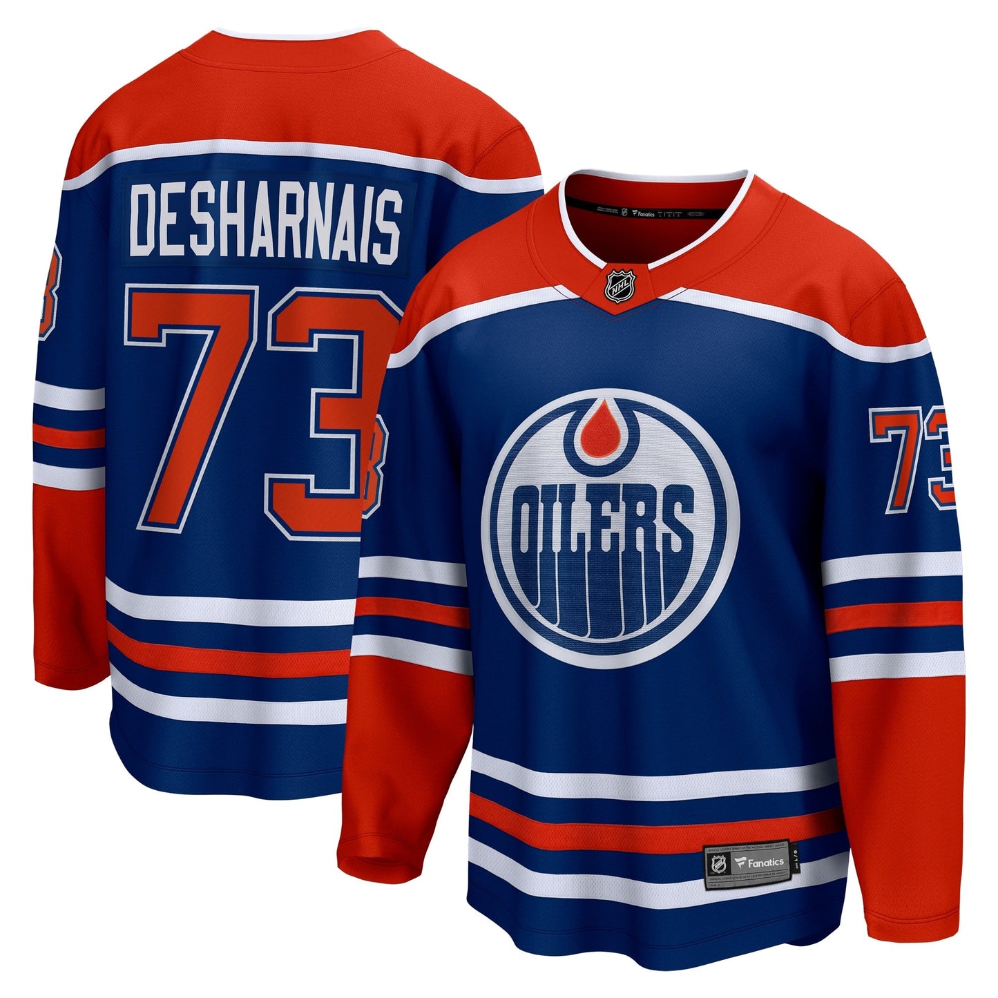 Vincent Desharnais Edmonton Oilers   Home Premier Breakaway  Jersey - Royal