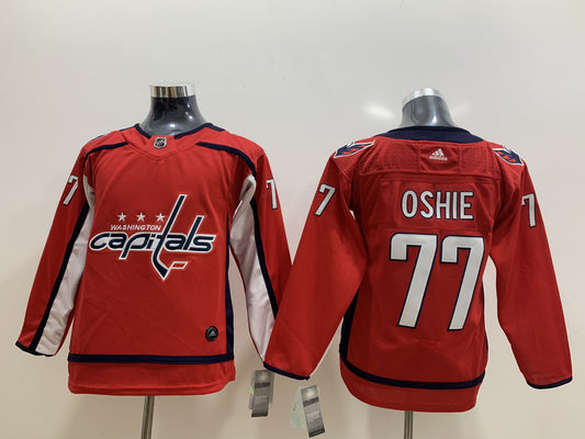 Men's Washington Capitals TJ Oshie #77 Red Home Breakaway Player Jersey1