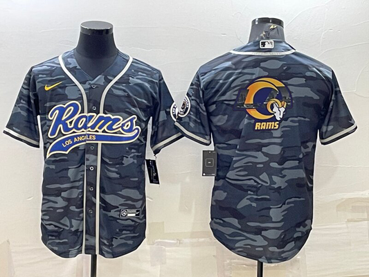 Men's Los Angeles Rams Grey Camouflage Game jersey