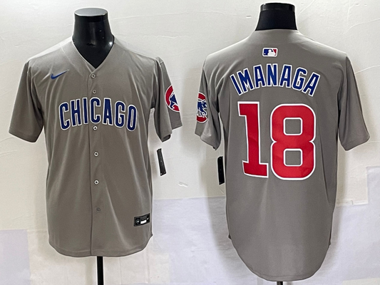 Men's Chicago Cubs Shota Imanaga #18 Gray Limited Player Jersey