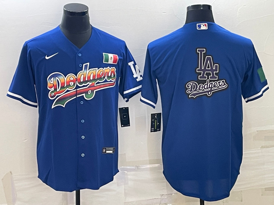 Men's Los Angeles Dodgers Blue Replica Player Name jersey