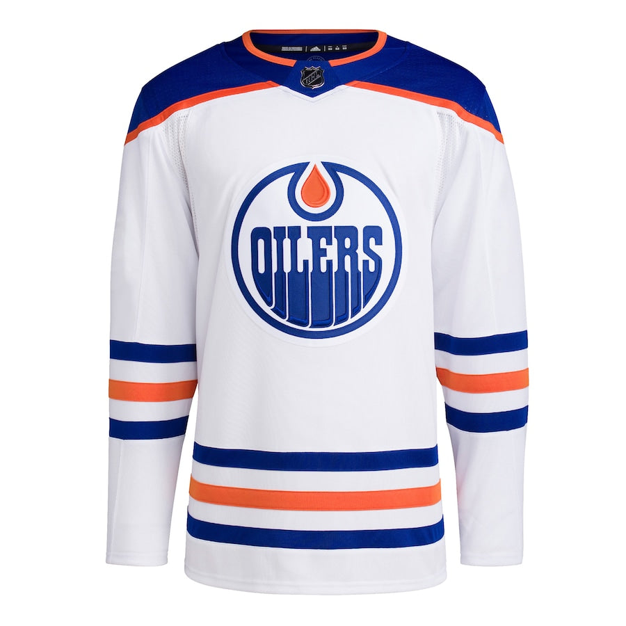 Edmonton Oilers   Men's Away Primegreen   Blank Jersey - White