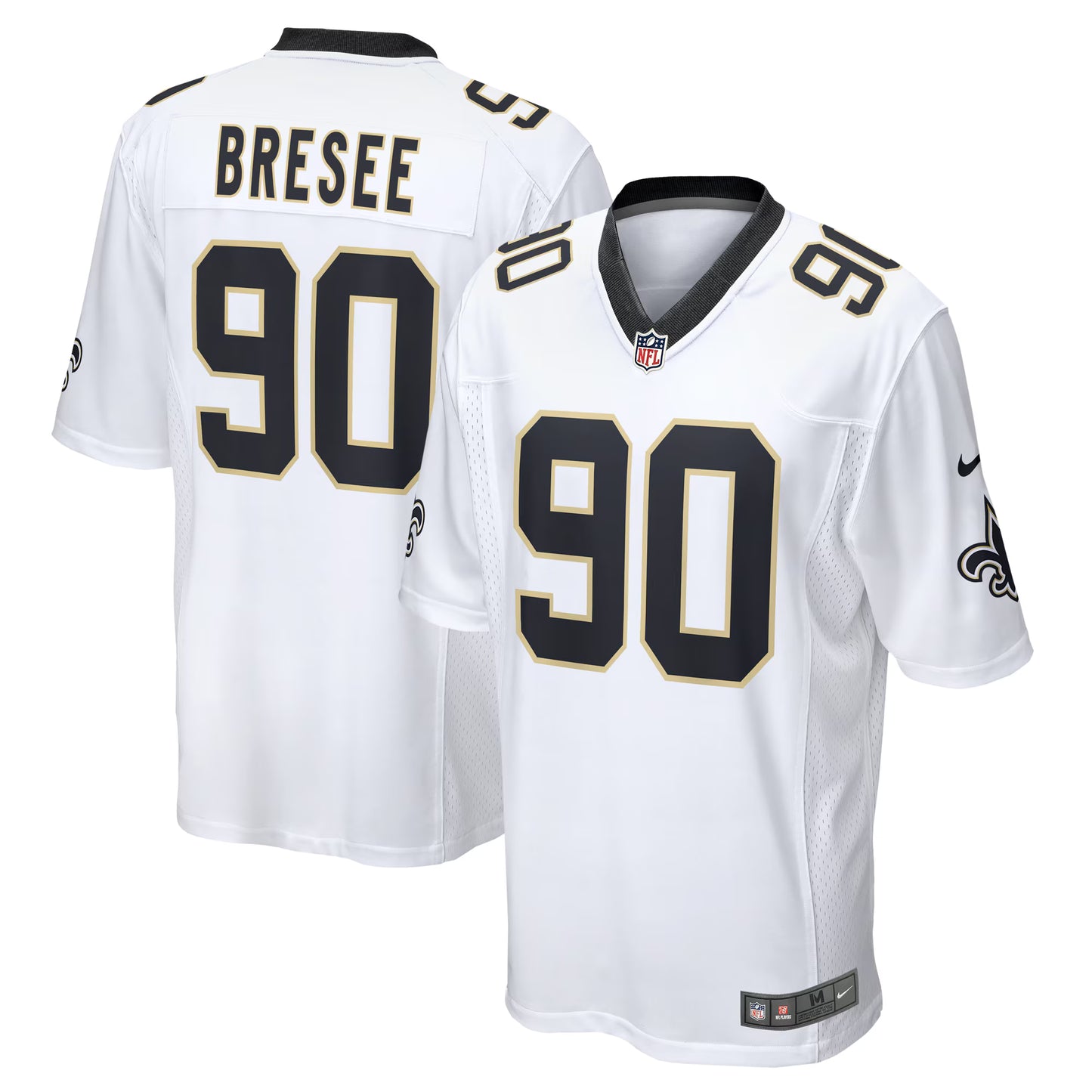 New Orleans Saints Bryan Bresee White Game Jersey